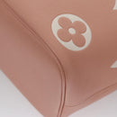 LOUIS VUITTON Monogram Empreinte Giant Neverfull MM Bag Pink M46329 Auth am7504AM-17