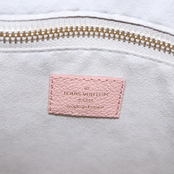 LOUIS VUITTON Monogram Empreinte Giant Neverfull MM Bag Pink M46329 Auth am7504AM