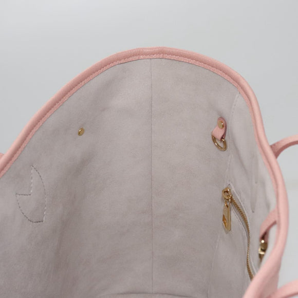 LOUIS VUITTON Monogram Empreinte Giant Neverfull MM Bag Pink M46329 Auth am7504AM