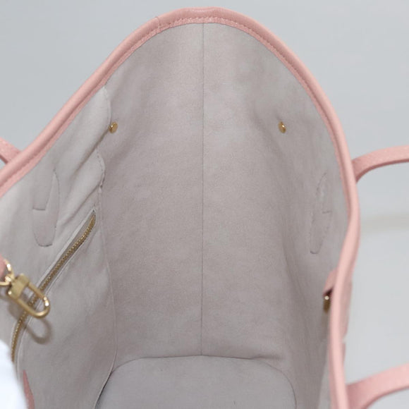 LOUIS VUITTON Monogram Empreinte Giant Neverfull MM Bag Pink M46329 Auth am7504AM