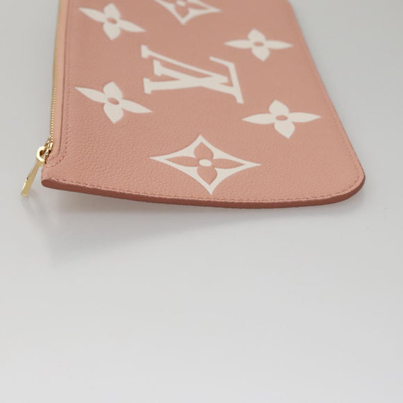 LOUIS VUITTON Monogram Empreinte Giant Neverfull MM Bag Pink M46329 Auth am7504AM