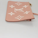 LOUIS VUITTON Monogram Empreinte Giant Neverfull MM Bag Pink M46329 Auth am7504AM-27