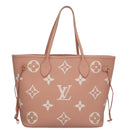 LOUIS VUITTON Monogram Empreinte Giant Neverfull MM Bag Pink M46329 Auth am7504AM-13