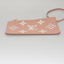 LOUIS VUITTON Monogram Empreinte Giant Neverfull MM Bag Pink M46329 Auth am7504AM-32