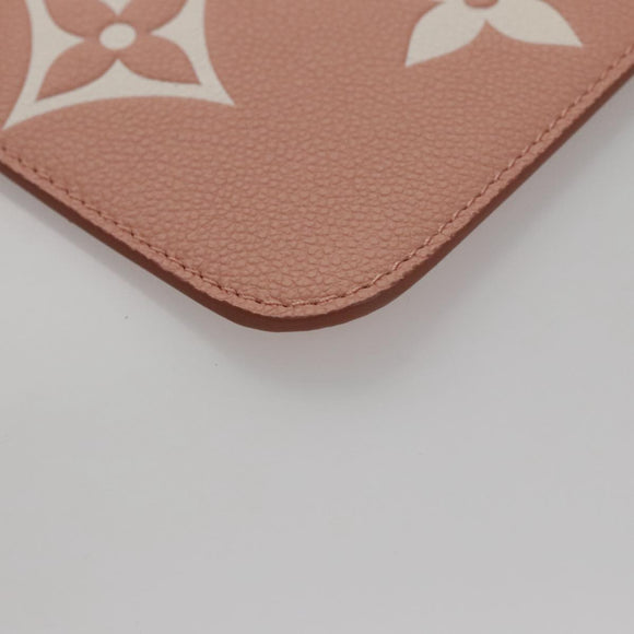 LOUIS VUITTON Monogram Empreinte Giant Neverfull MM Bag Pink M46329 Auth am7504AM