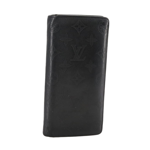 LOUIS VUITTON Monogram Shadow Portefeuille Brazza Wallet M62900 LV Auth am7512