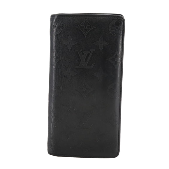 LOUIS VUITTON Monogram Shadow Portefeuille Brazza Wallet M62900 LV Auth am7512