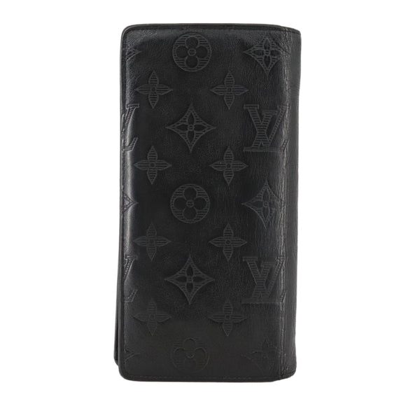 LOUIS VUITTON Monogram Shadow Portefeuille Brazza Wallet M62900 LV Auth am7512