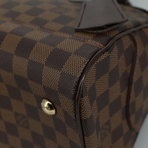 LOUIS VUITTON Damier Ebene Duomo Hand Bag N60008 LV Auth am7518AV