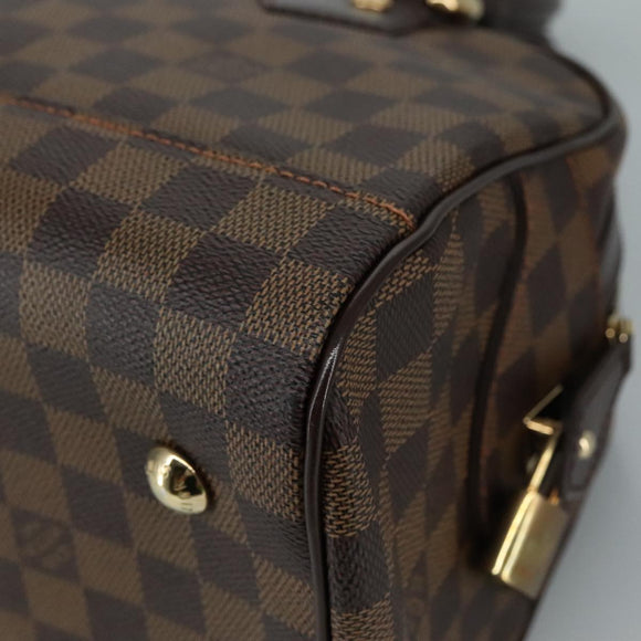 LOUIS VUITTON Damier Ebene Duomo Hand Bag N60008 LV Auth am7518AV