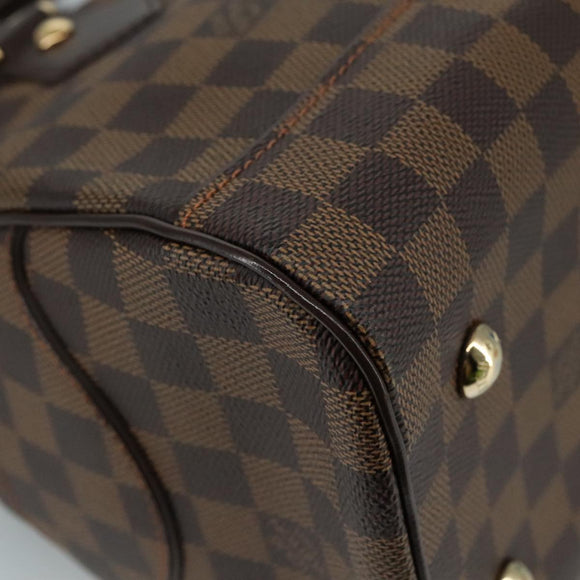 LOUIS VUITTON Damier Ebene Duomo Hand Bag N60008 LV Auth am7518AV