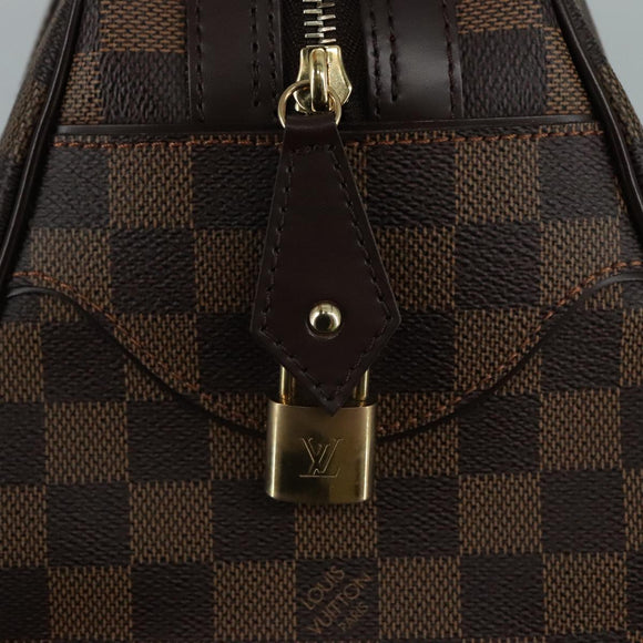 LOUIS VUITTON Damier Ebene Duomo Hand Bag N60008 LV Auth am7518AV