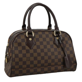 LOUIS VUITTON Damier Ebene Duomo Hand Bag N60008 LV Auth am7518V