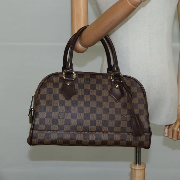 LOUIS VUITTON Damier Ebene Duomo Hand Bag N60008 LV Auth am7518AV