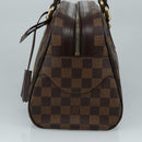 LOUIS VUITTON Damier Ebene Duomo Hand Bag N60008 LV Auth am7518V-4