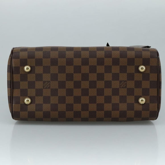 LOUIS VUITTON Damier Ebene Duomo Hand Bag N60008 LV Auth am7518AV