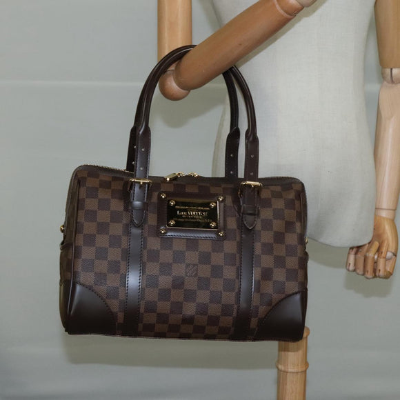 LOUIS VUITTON Damier Ebene Berkeley Hand Bag N52000 LV Auth am7519AV