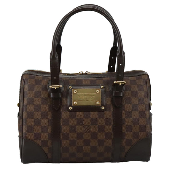 LOUIS VUITTON Damier Ebene Berkeley Hand Bag N52000 LV Auth am7519AV