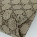 GUCCI GG Supreme Pouch PVC Leather Beige 64 01 020 Auth am7520-15