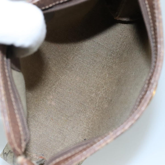 GUCCI GG Supreme Pouch PVC Leather Beige 64 01 020 Auth am7520