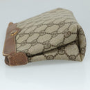GUCCI GG Supreme Pouch PVC Leather Beige 64 01 020 Auth am7520-4
