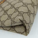 GUCCI GG Supreme Pouch PVC Leather Beige 64 01 020 Auth am7520-14