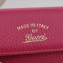 GUCCI Swing Key Case Leather Pink 354499 Auth am7524-17