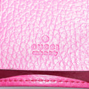 GUCCI Swing Key Case Leather Pink 354499 Auth am7524-21