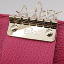 GUCCI Swing Key Case Leather Pink 354499 Auth am7524-9