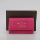 GUCCI Swing Key Case Leather Pink 354499 Auth am7524-12