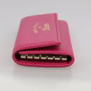 GUCCI Swing Key Case Leather Pink 354499 Auth am7524-3