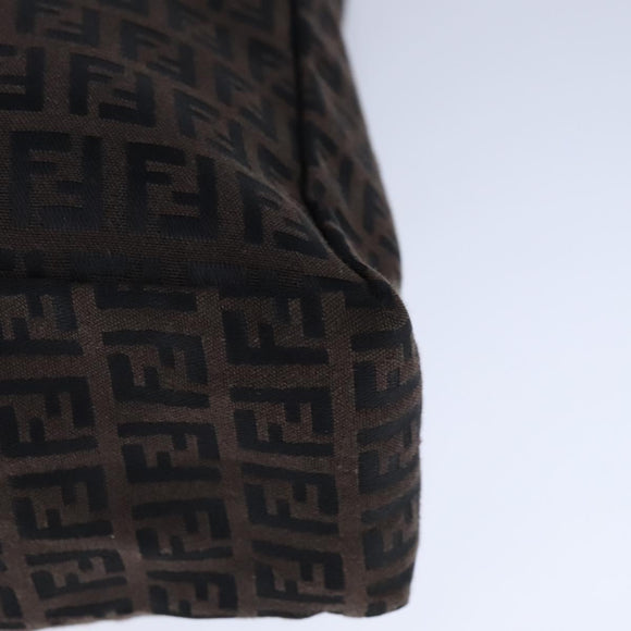 FENDI Zucchino Canvas Tote Bag Brown Auth am7529