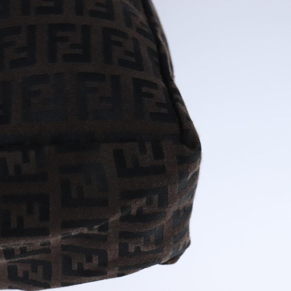 FENDI Zucchino Canvas Tote Bag Brown Auth am7529