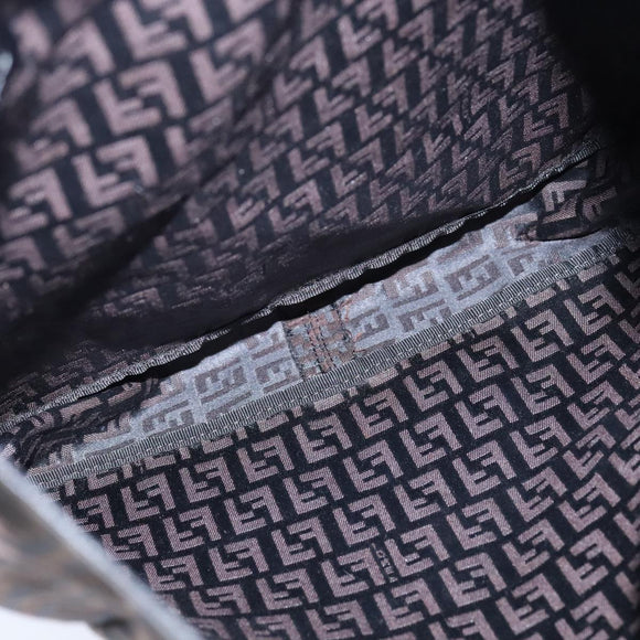 FENDI Zucchino Canvas Tote Bag Brown Auth am7529