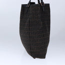 FENDI Zucchino Canvas Tote Bag Brown Auth am7529-3