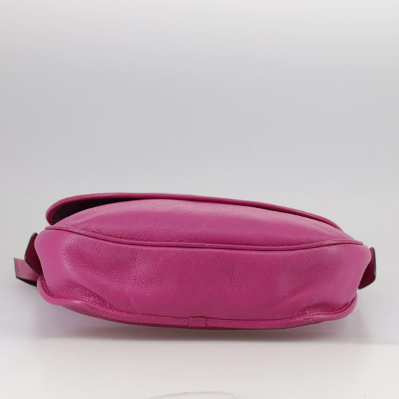 LOEWE Shoulder Bag Leather Pink Auth am7531