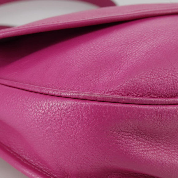 LOEWE Shoulder Bag Leather Pink Auth am7531