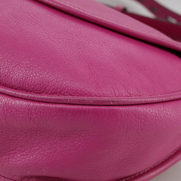 LOEWE Shoulder Bag Leather Pink Auth am7531