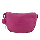 LOEWE Shoulder Bag Leather Pink Auth am7531-13