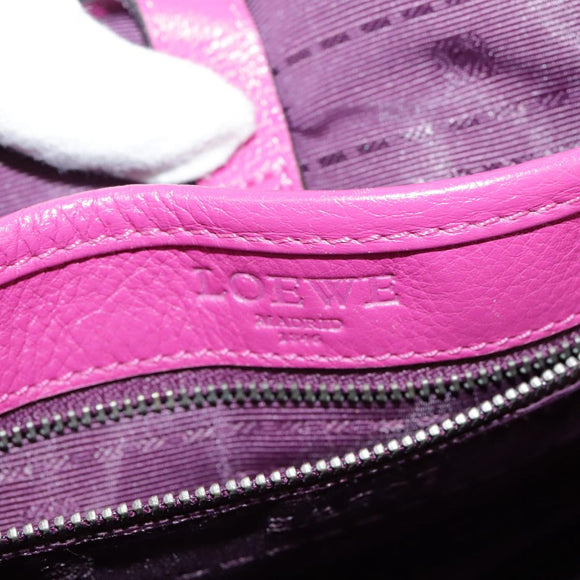 LOEWE Shoulder Bag Leather Pink Auth am7531