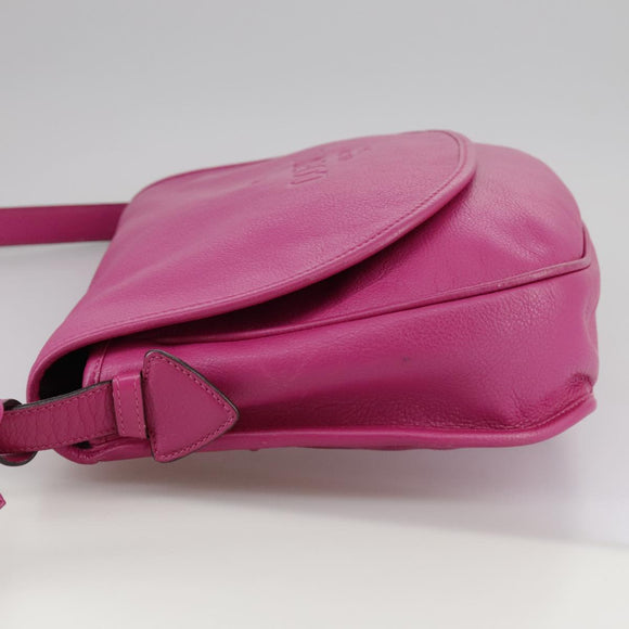 LOEWE Shoulder Bag Leather Pink Auth am7531