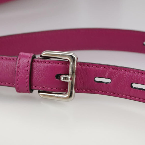 LOEWE Shoulder Bag Leather Pink Auth am7531