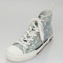 Christian Dior Trotter Canvas Sneakers 41 Blue Auth am7535-24