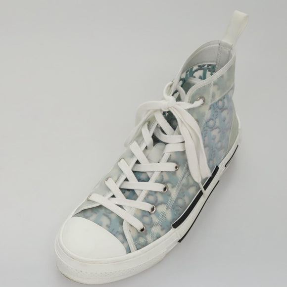 Christian Dior Trotter Canvas Sneakers 41 Blue Auth am7535
