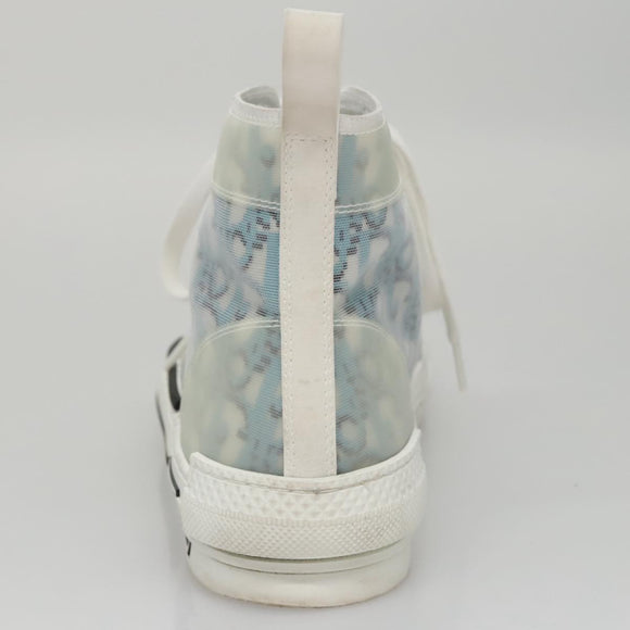 Christian Dior Trotter Canvas Sneakers 41 Blue Auth am7535