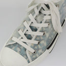 Christian Dior Trotter Canvas Sneakers 41 Blue Auth am7535-36