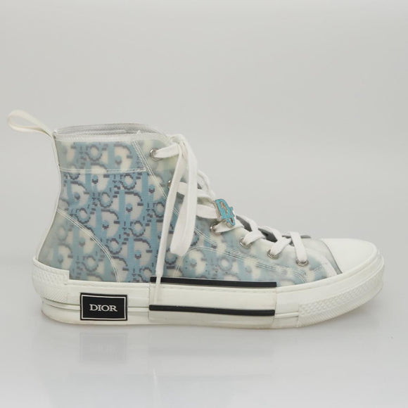 Christian Dior Trotter Canvas Sneakers 41 Blue Auth am7535