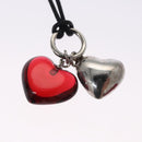 Baccarat Heart Necklace Crystal glass Red Auth am7542-13
