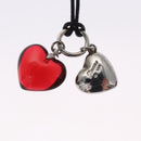 Baccarat Heart Necklace Crystal glass Red Auth am7542-11