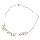 Christian Dior Necklace metal Gold Tone Auth am7543-2